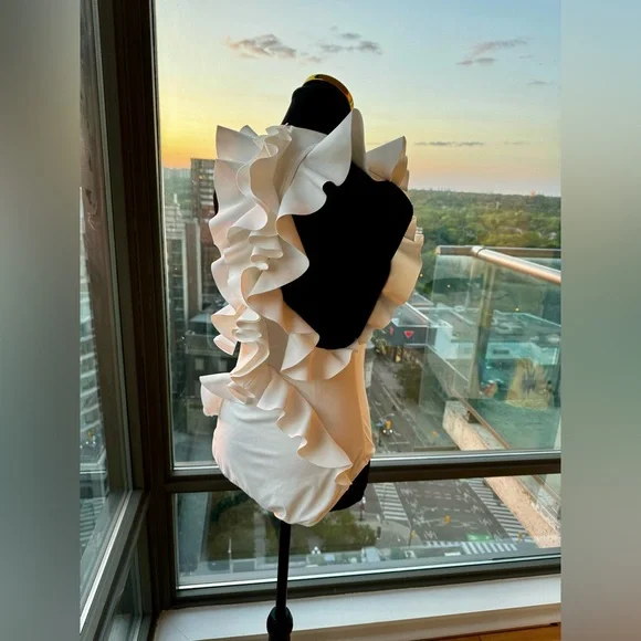 Zimmermann White Ruffled One Piece Swimsuit - Picture 7 of 16